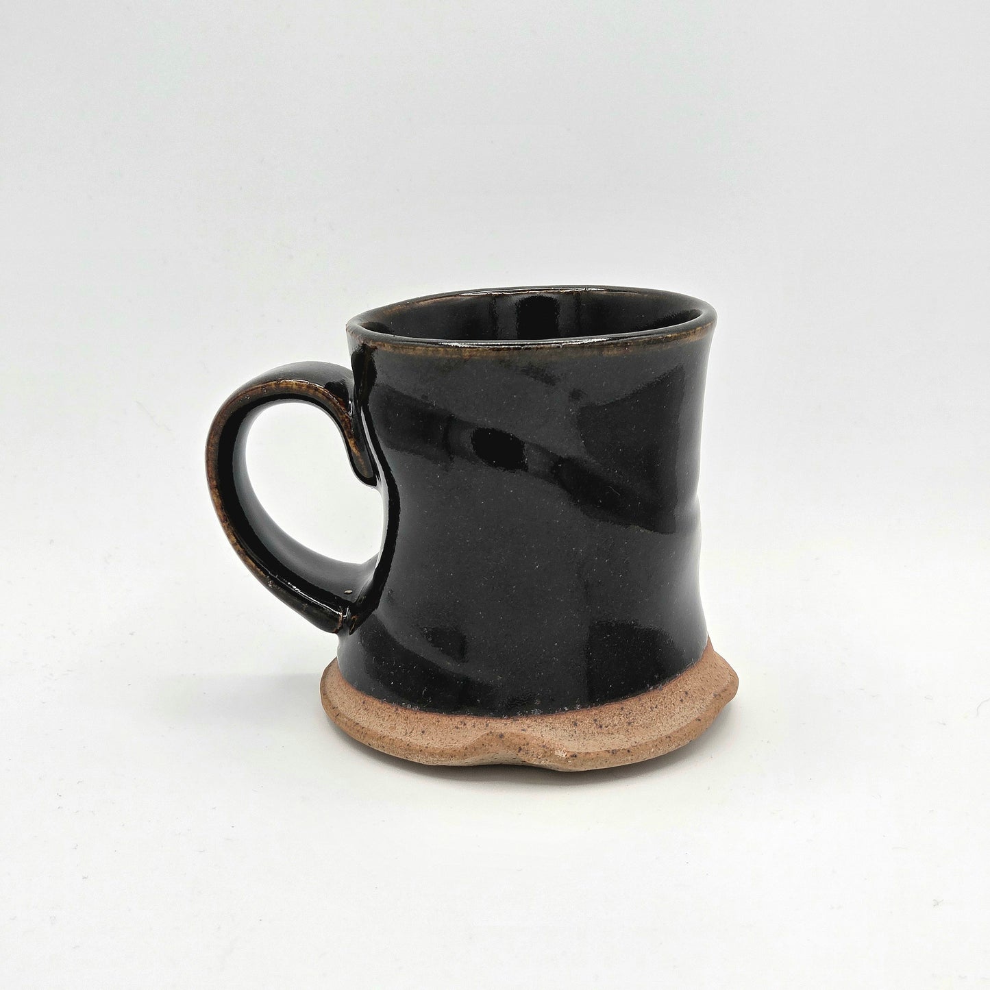 Black Wonky Mug