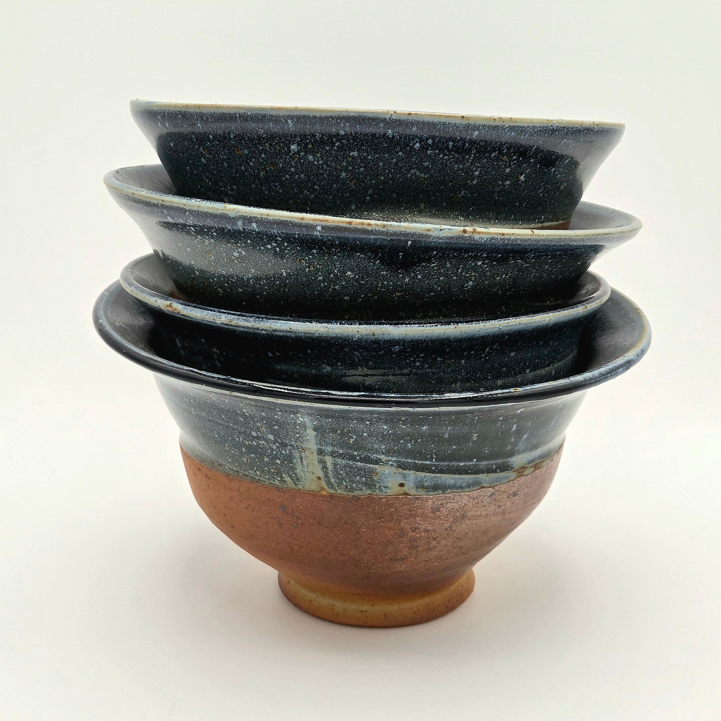 Blue Wonky Bowl Set of 4