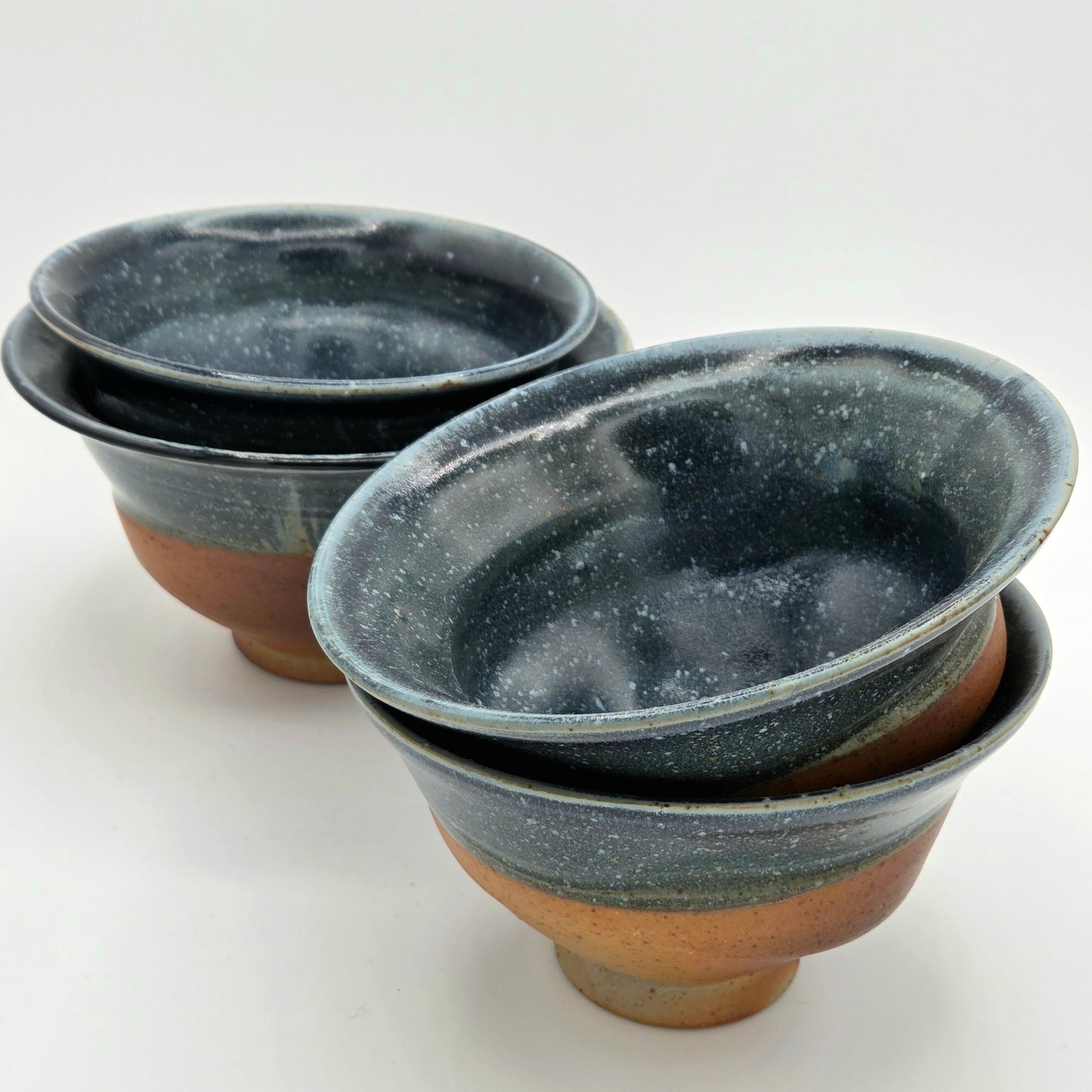 Blue Wonky Bowl Set of 4